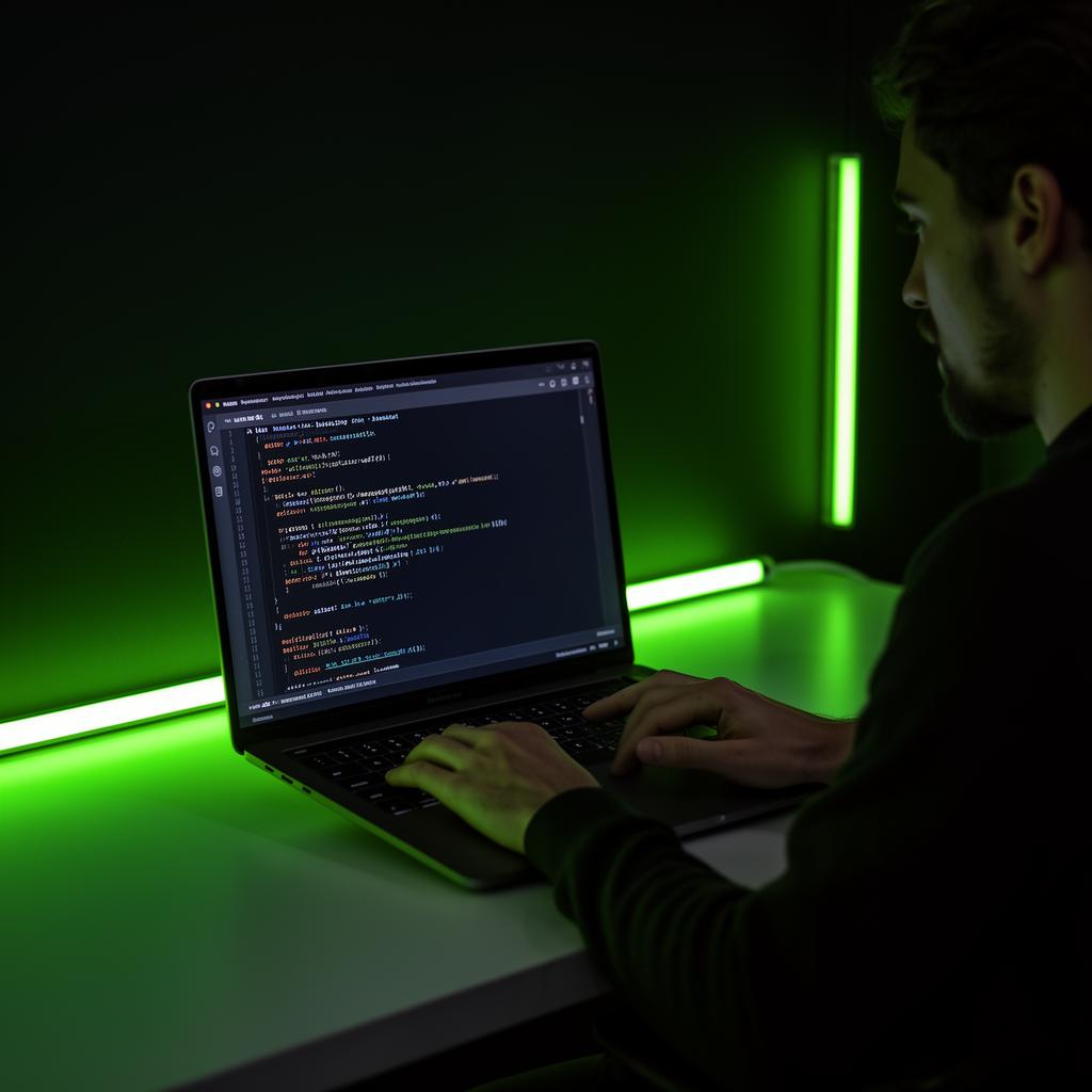 Developer integrating HookZ Connect messaging API